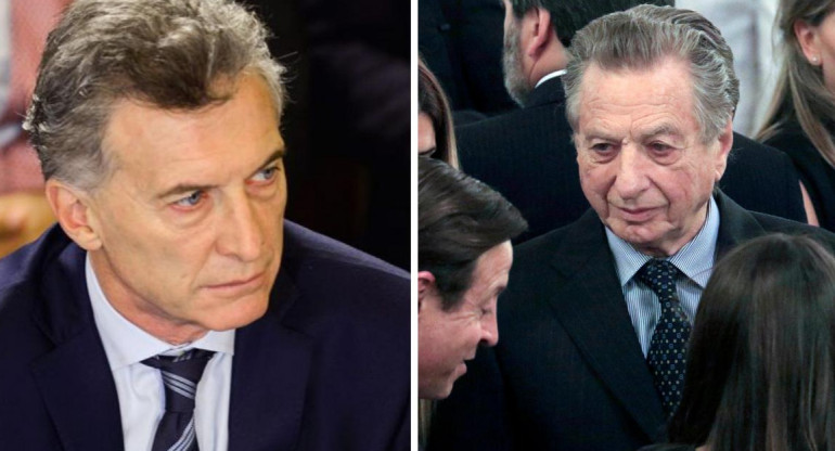 Mauricio Macri y Franco Macri - Fallecimiento padre del presidente