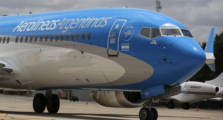 Avión Boeing 737 MAX de Aerolíneas Argentinas