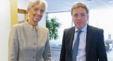 El ministro de Hacienda, Nicolás Dujovne, y la jefa del FMI, Christine Lagarde, NA