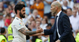 La Liga: Festejo de Isco junto a Zidane en el Real Madrid (Reuters)