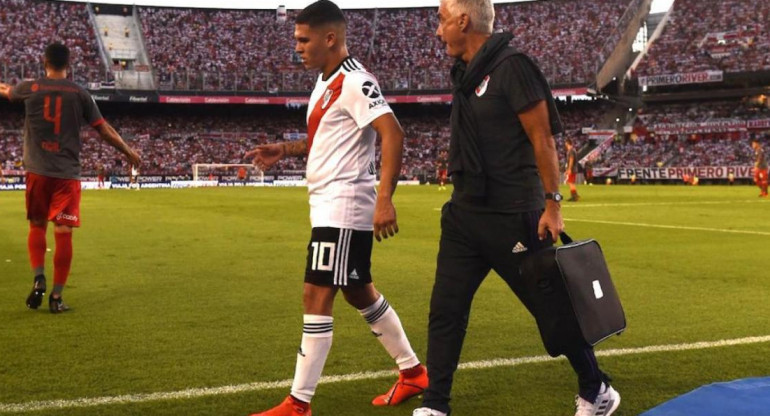 Juan Fernando Quintero, lesión, River Plate, fútbol, deportes