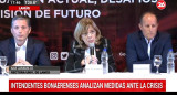 Intendentes bonaerenses analizaron medidas ante la crisis, política, Canal 26	