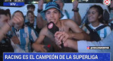 Racing, campeón de la Superliga: locura de los hinchas en el Obelisco, Canal 26