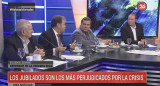 Eugenio Semino, defensor de la tercera edad, y Eugenio Majori, empresario panadero, sobre la crisis económica 