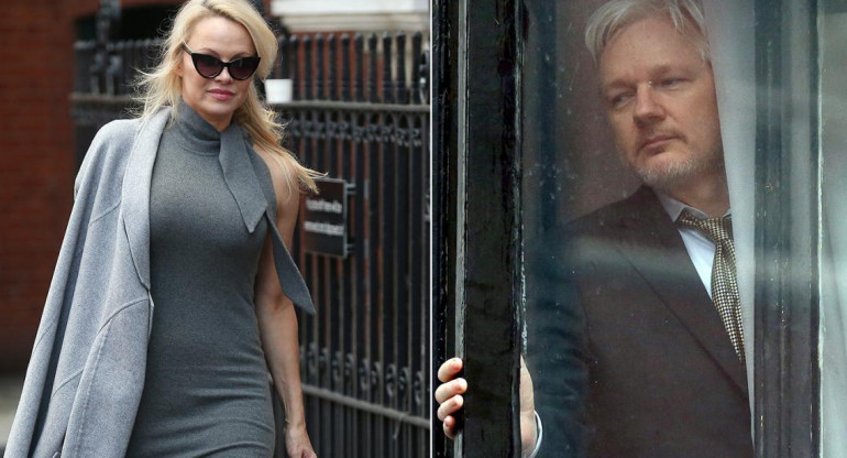 Pamela Anderson y Assange