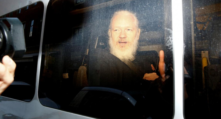 Julian Assange - Detención en Londres Foto Reuters