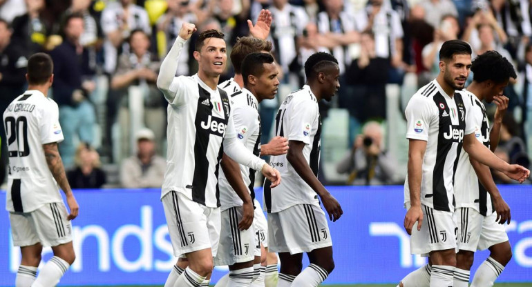 Festejo de la Juventus en Serie A (Reuters)