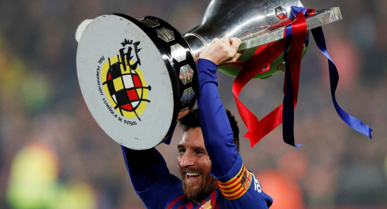 Messi y Barcelona campeones de Liga español (Reuters)