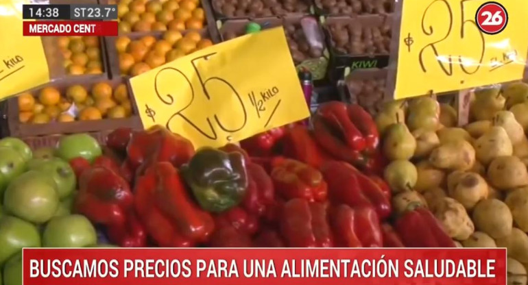 Mercado Central: así se reflejan los Precios Esenciales en frutas y verduras, Canal 26	