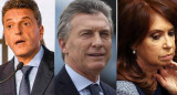 Massa, Macri y Cristina