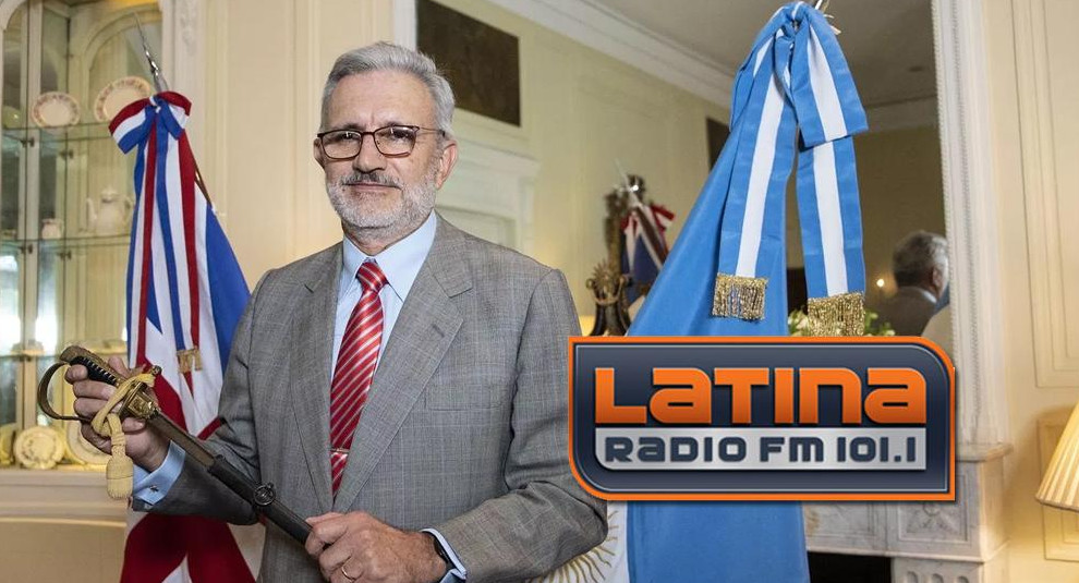 Martín Jaureguiberry, Guerra de Malvinas, Radio Latina