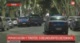 Persecución, tiroteo y choque en Caballito (Canal 26)