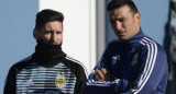 Scaloni y Messi - Selección Argentina