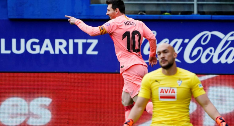 Messi - Barcelona vs Eibar - Reuters