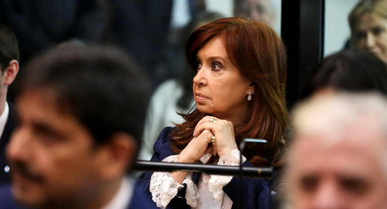 Cristina Kirchner en el banquillo de la causa Vialidad (Reuters)