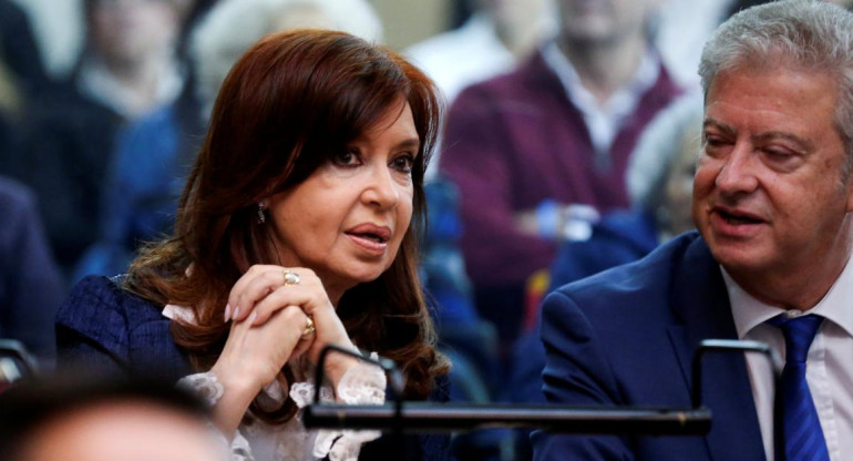 Cristina Kirchner en el banquillo de la causa Vialidad (Reuters)