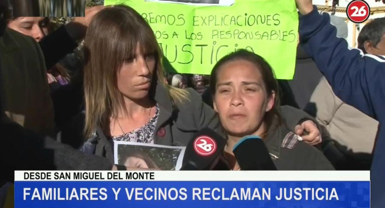 Persecución fatal en San Miguel del Monte - Marcha de familiares pidiendo Justicia - Canal 26