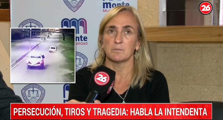 Persecución fatal en San Miguel del Monte - Sandra Mayol, intendenta de San Miguel del Monte - Canal 26