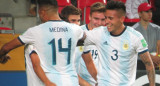 Festejo de la Selección Argentina Sub 20 en Mundial Sub 20 ante Polonia