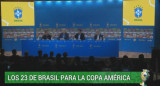 Copa América - Informe Canal 26 lista Selección Brasil