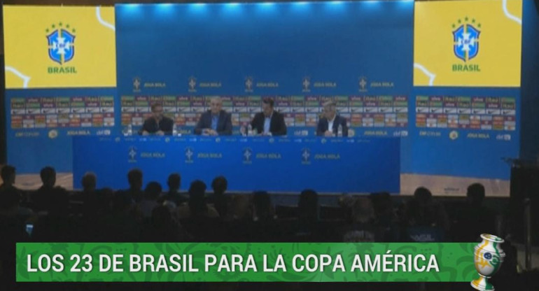 Copa América - Informe Canal 26 lista Selección Brasil