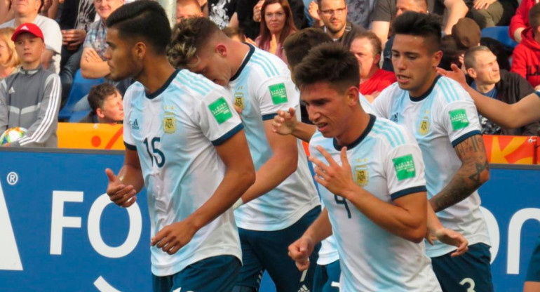 Selección Portugal vs Selección Argentina - Mundial Sub 20 - Gol - Foto Twitter Selección	