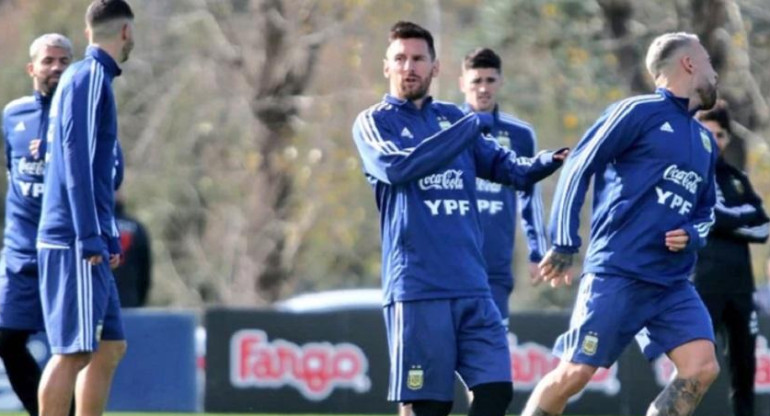 Selección Argentina, entrenamiento, fútbol, deportes, Messi