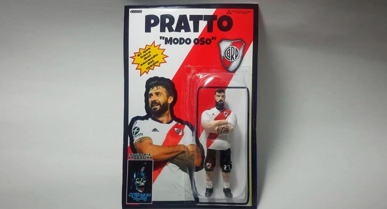 Salió el muñeco de Lucas Pratto - Milonga Customs - Juguetes - Fútbol - River Plate - Deportes