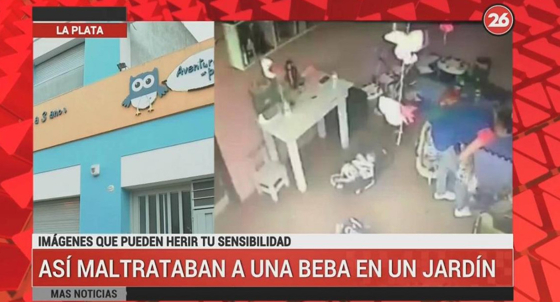 Denuncian maltrato a un jardín de infante en La Plata (Canal 26)