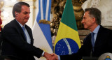 Jair Bolsonaro, Mauricio Macri en Casa Rosada, Reuters