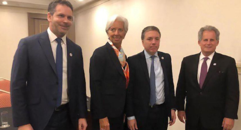 Reunión FMI con Dujovne y Presidente del Banco Central