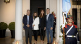 Mauricio Macri junto a Iván Duque, presidente de Colombia, en la Quinta de Olivos (Agencia NA)