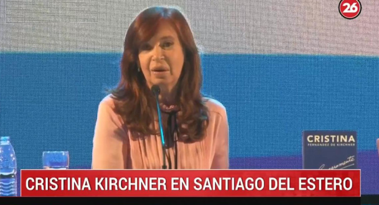 Cristina Fernández de Kirchner en Santiago del Estero