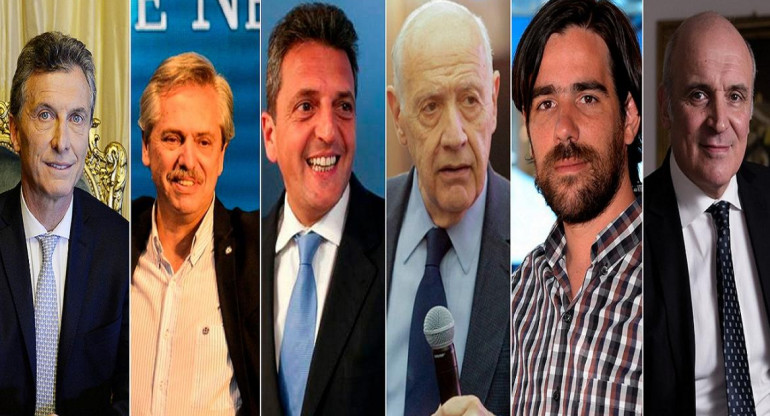 Elecciones 2019 - Mauricio Macri, Alberto Fernández, Sergio Massa, Roberto Lavagna, Nicolás Del Caño y José Luis Espert