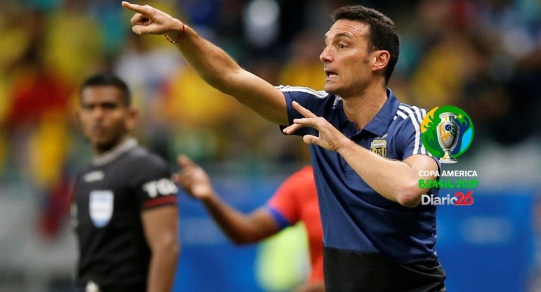 Lionel Scaloni en la Copa América (Reuters)