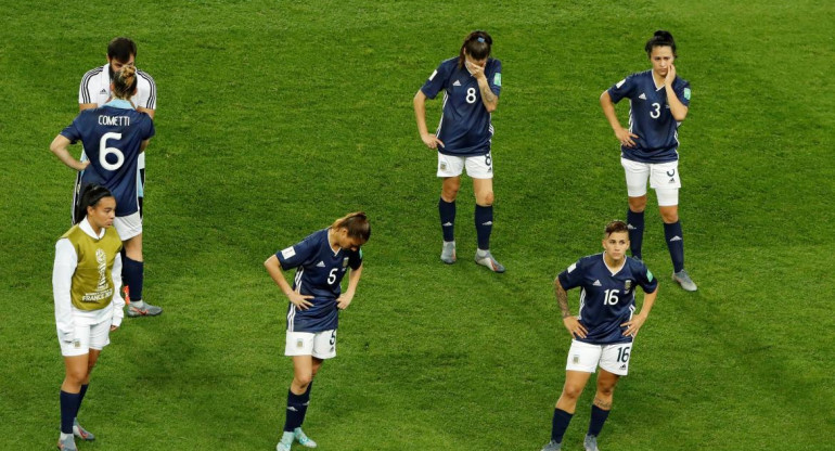 Lamento de la Selección Argentina en el Mundial Femenino de Francia 2019 (Reuters)