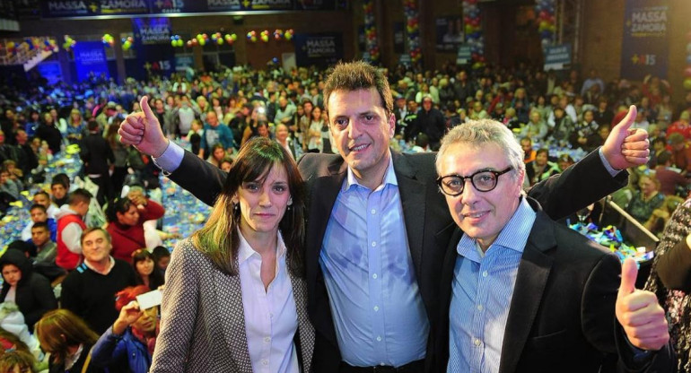 Sergio Massa, Malena Galmarini, Julio Zamora, elecciones 2019