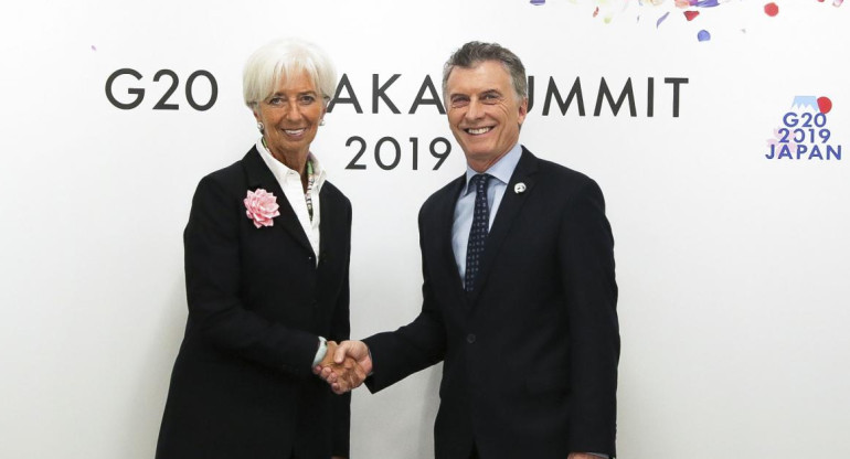 Mauricio Macri y Christine Lagarde en Cumbre del G-20 de Osaka (Agencia NA)