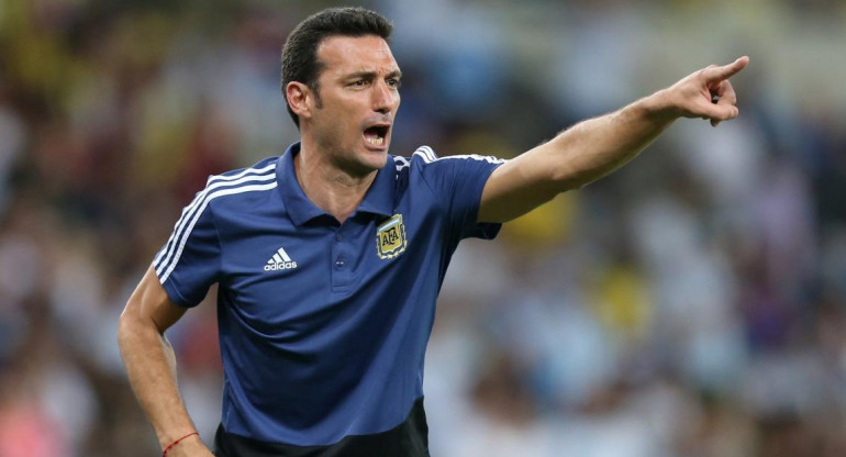 Scaloni, entrenador de Argentina - Copa América Reuters