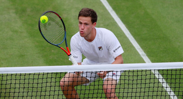 Diego Schwartzman en Wimbledon, tenis, deportes, Reuters	