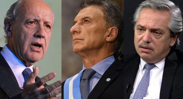 Roberto Lavagna, Mauricio Macri y Alberto Fernández