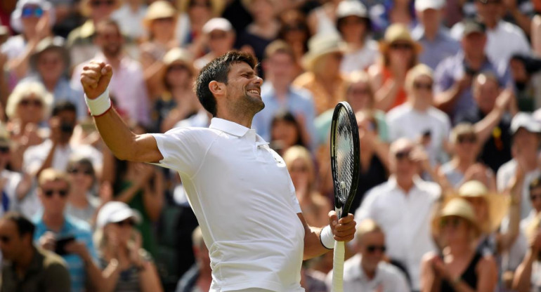 Novak Djokovic en Wimbledon (Reuters)