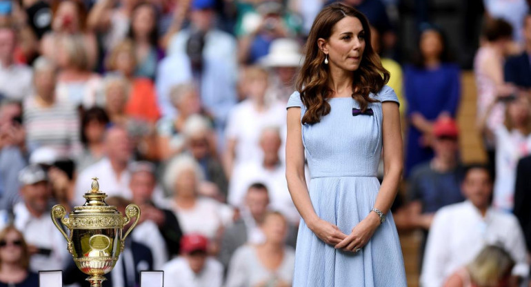  Kate Middleton entregando trofeos, Wimbledon Reuters