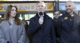 Mauricio Macri, María Eugenia Vidal y Guillermo Dietrich en inauguración de Metrobus San Martín (Agencia NA)