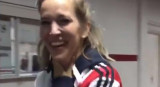 Blooper de Luisana Lopilato en la cancha de River