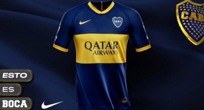 Nueva camiseta de Boca, presentación oficial