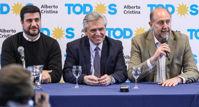 Alberto Fernández y Omar Perotti en Santa Fe, Elecciones 2019, FRENTE DE TODOS