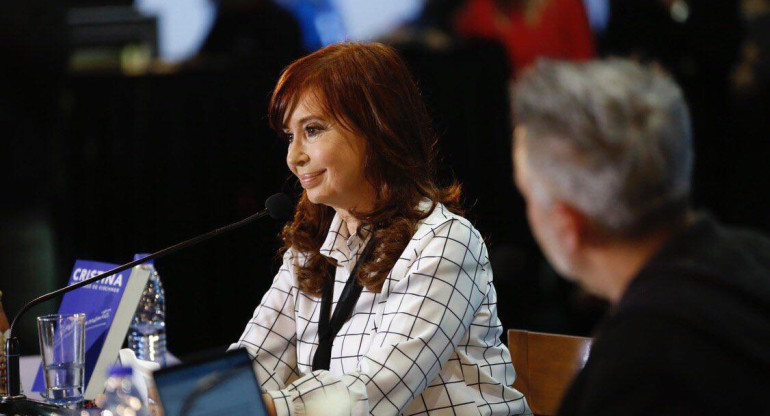 Cristina Kirchner en campaña, foto Agencia NA