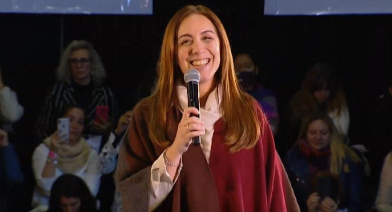María Eugenia Vidal en San Fernando, Elecciones 2019, captura YouTube
