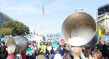 Protesta en el centro porteño por medidas contra la pobreza